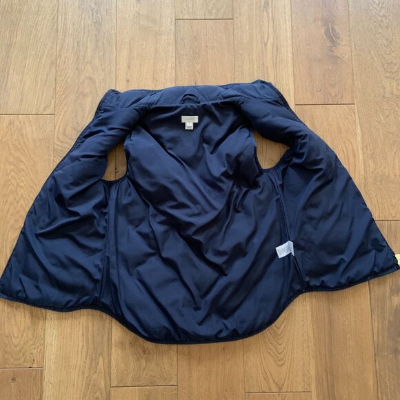 Women's J. Crew Navy Blue Diamond Quilted Down Filled Vest Size XS - Picture 7 of 7